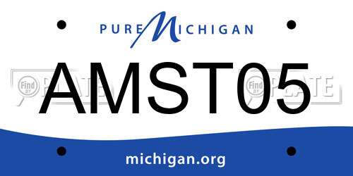 AMST05 Michigan License Plate