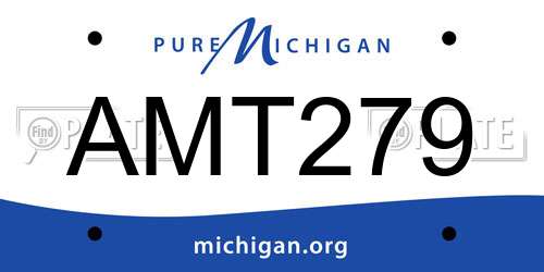 AMT279 Michigan License Plate