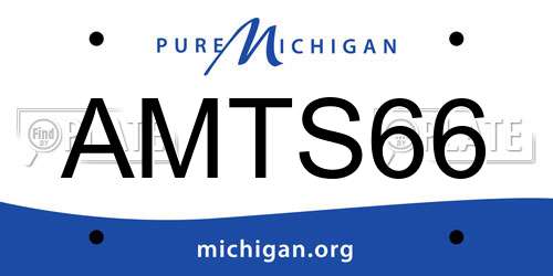 AMTS66 Michigan License Plate