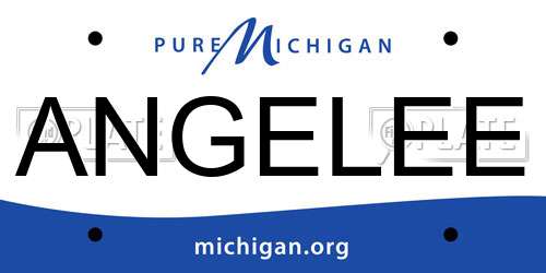 ANGELEE Michigan License Plate