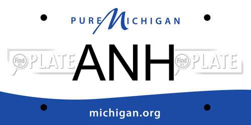 ANH Michigan License Plate