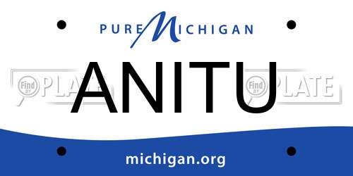 ANITU Michigan License Plate
