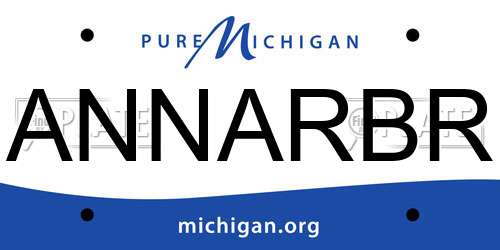 ANNARBR Michigan License Plate