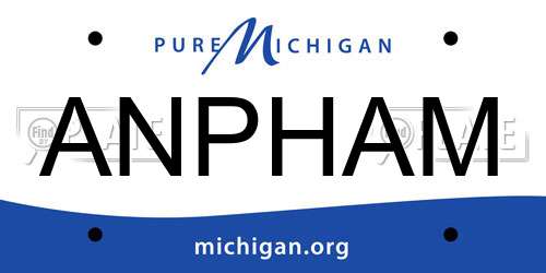 ANPHAM Michigan License Plate