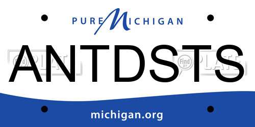 ANTDSTS Michigan License Plate