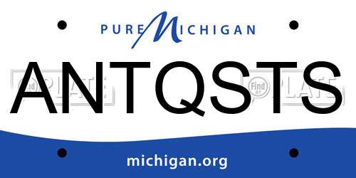 ANTQSTS Michigan License Plate