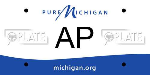 AP Michigan License Plate