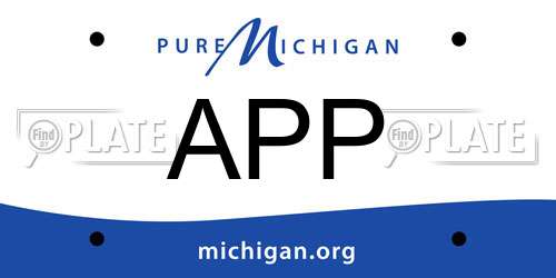 APP Michigan License Plate