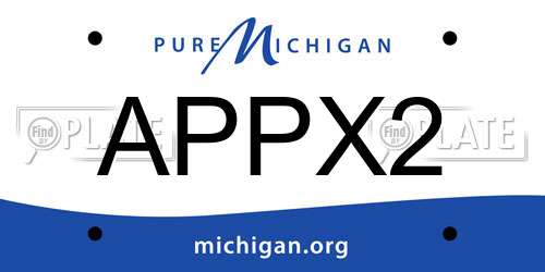 APPX2 Michigan License Plate