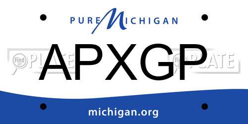 APXGP Michigan License Plate