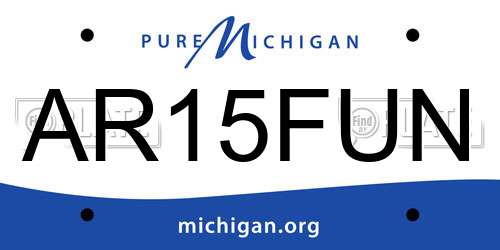 AR15FUN Michigan License Plate