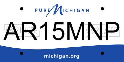 AR15MNP Michigan License Plate