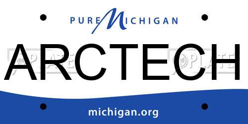 ARCTECH Michigan License Plate
