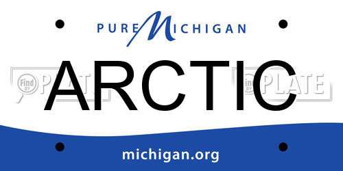 ARCTIC Michigan License Plate