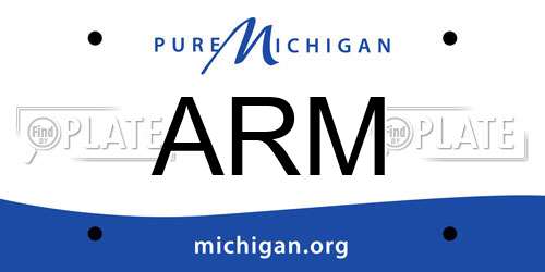 ARM Michigan License Plate