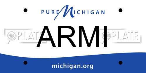 ARMI Michigan License Plate