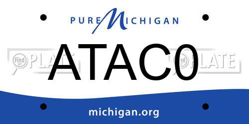 ATAC0 Michigan License Plate