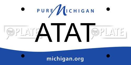 ATAT Michigan License Plate