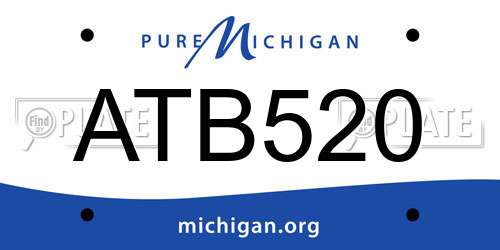 ATB520 Michigan License Plate