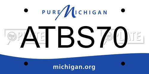 ATBS70 Michigan License Plate
