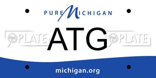 ATG Michigan License Plate