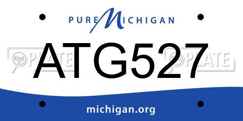 ATG527 Michigan License Plate