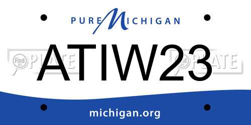 ATIW23 Michigan License Plate