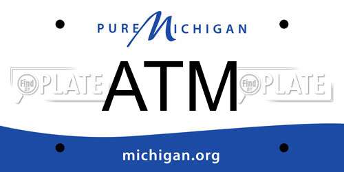 ATM Michigan License Plate