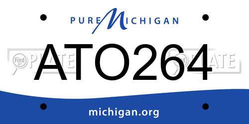 ATO264 Michigan License Plate