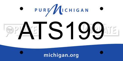 ATS199 Michigan License Plate