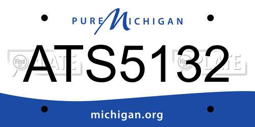 ATS5132 Michigan License Plate