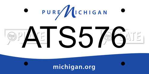 ATS576 Michigan License Plate
