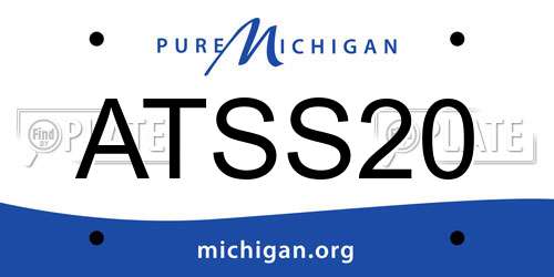 ATSS20 Michigan License Plate