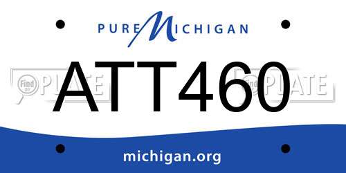 ATT460 Michigan License Plate