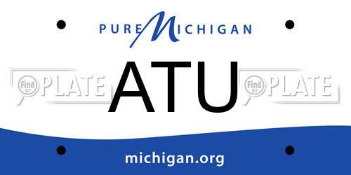 ATU Michigan License Plate