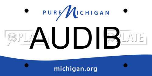 AUDIB Michigan License Plate