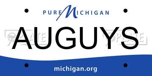AUGUYS Michigan License Plate