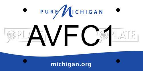 AVFC1 Michigan License Plate