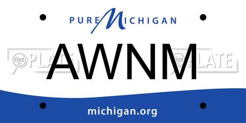 AWNM Michigan License Plate