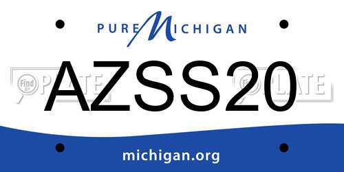 AZSS20 Michigan License Plate