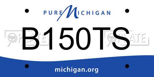 B150TS Michigan License Plate