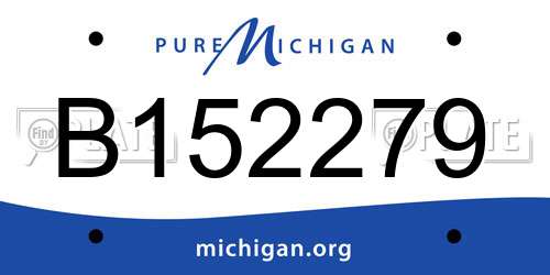 B152279 Michigan License Plate