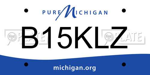B15KLZ Michigan License Plate