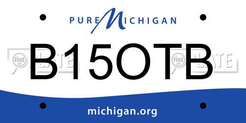 B15OTB Michigan License Plate