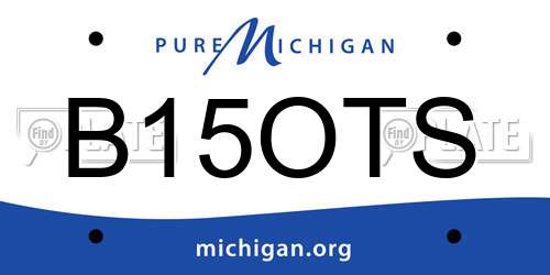 B15OTS Michigan License Plate