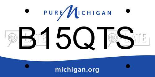 B15QTS Michigan License Plate