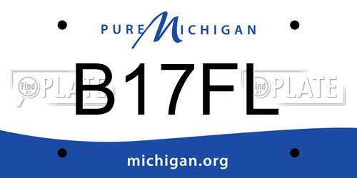 B17FL Michigan License Plate