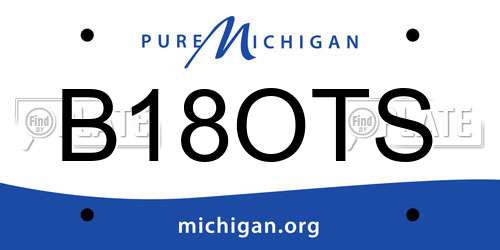 B18OTS Michigan License Plate