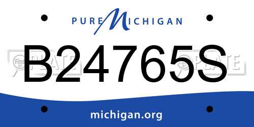 B24765S Michigan License Plate