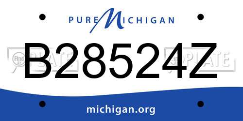B28524Z Michigan License Plate